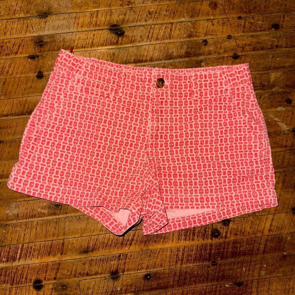 Gap red retro look flat front size 0 summer shorts